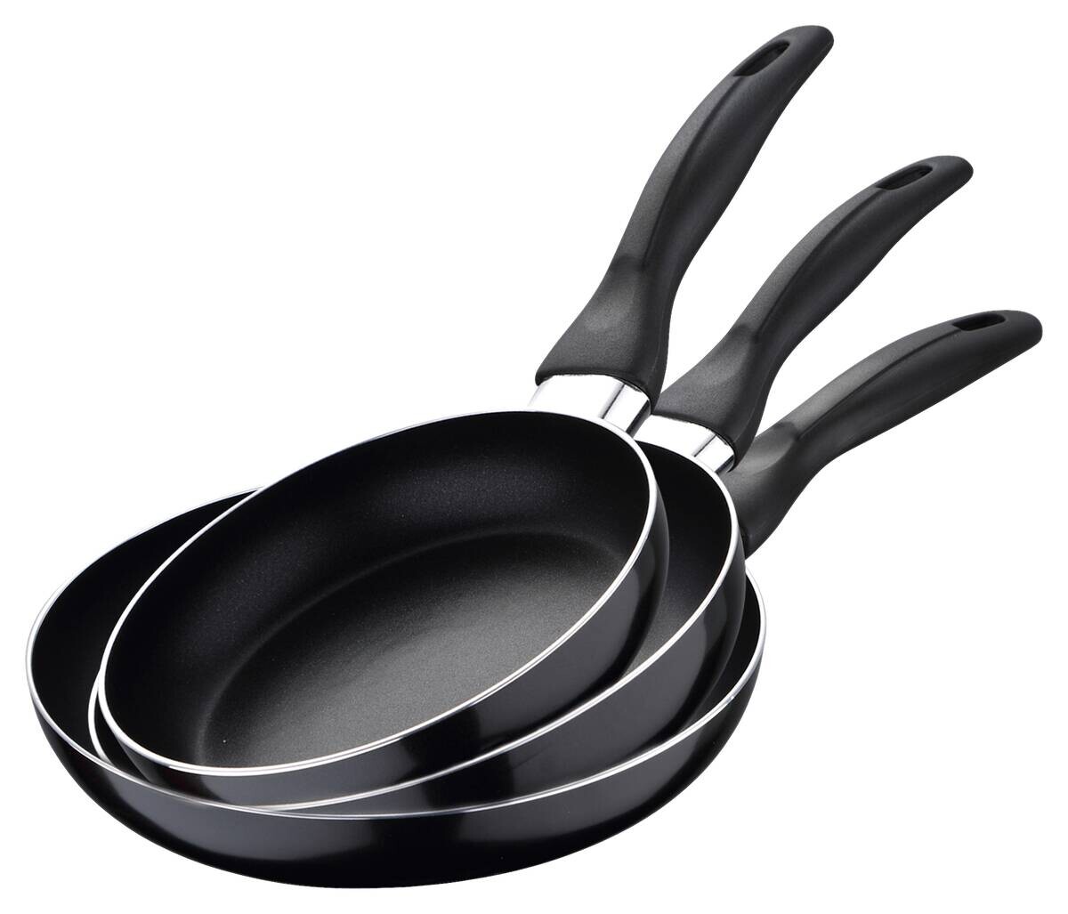 SAN IGNACIO Pfannenset NAVY BLACK schwarz Aluminium 3 tlg.