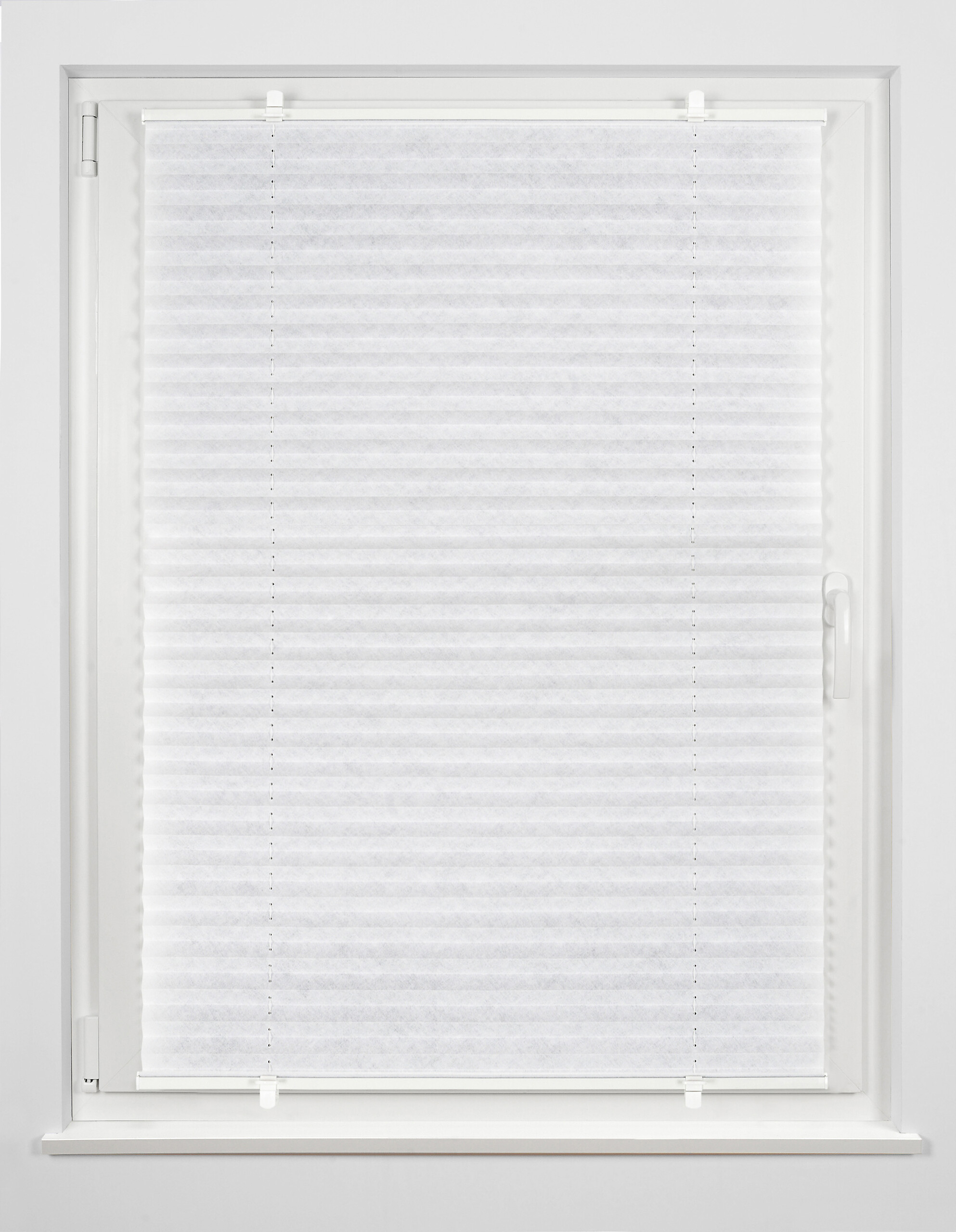 Klemmplissee weiß B/L: ca. 60x130 cm