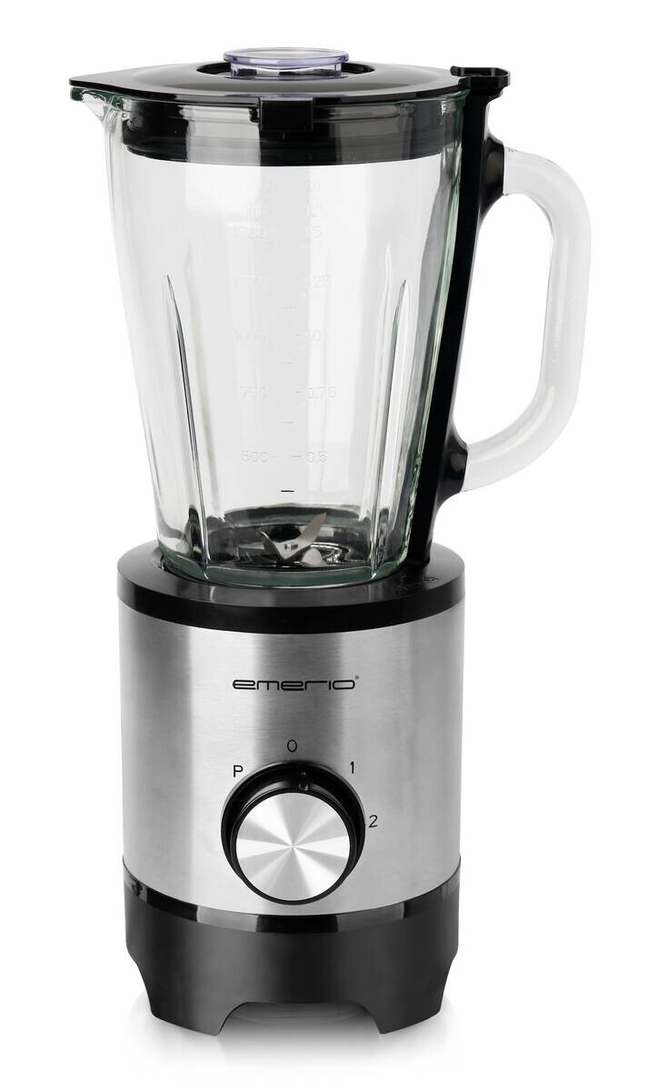 Emerio Standmixer BL-130988 silber transparent Edelstahl Glas B/H/T: ca. 18x37x22 cm