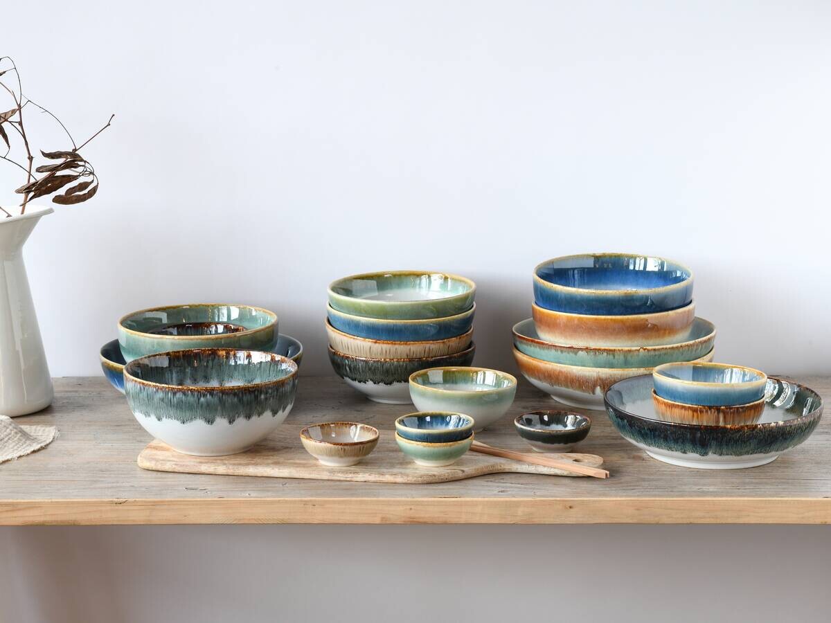 CreaTable Mehrzweckschalen Cascade bunt Steinzeug