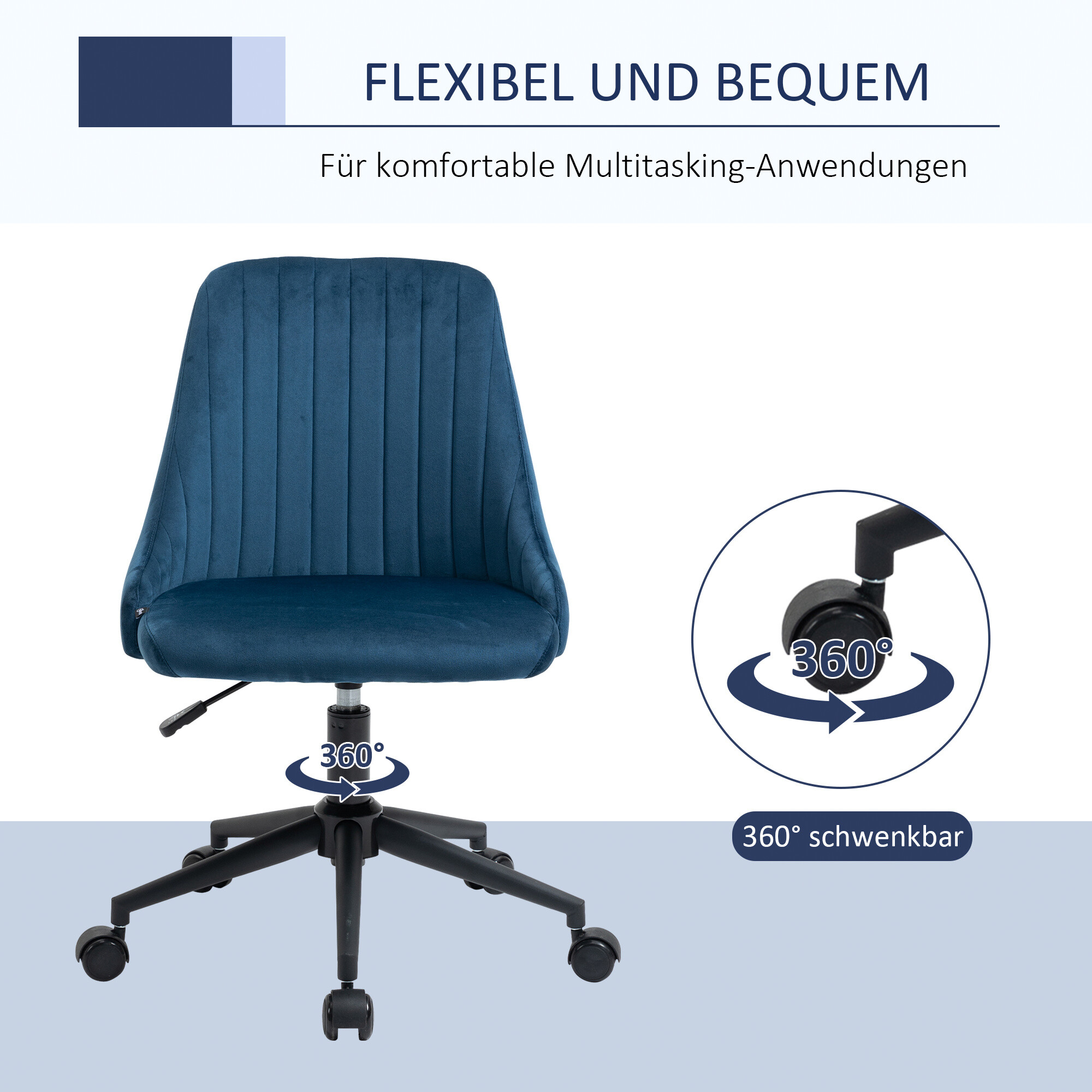 Drehstuhl 921-488BU blau