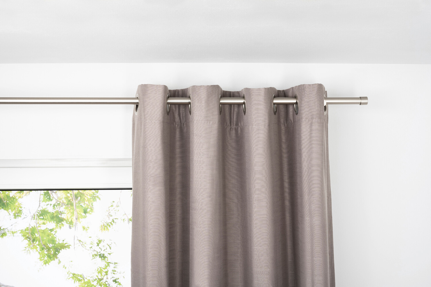 Ösenvorhang BALANCE taupe B/L: ca. 135x300 cm