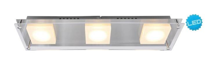 Näve Leuchten LED Wandleuchte Edingburgh Chrom Acryl Edelstahl B/H/L: ca. 12x4,7x44 cm 1 Brennstellen