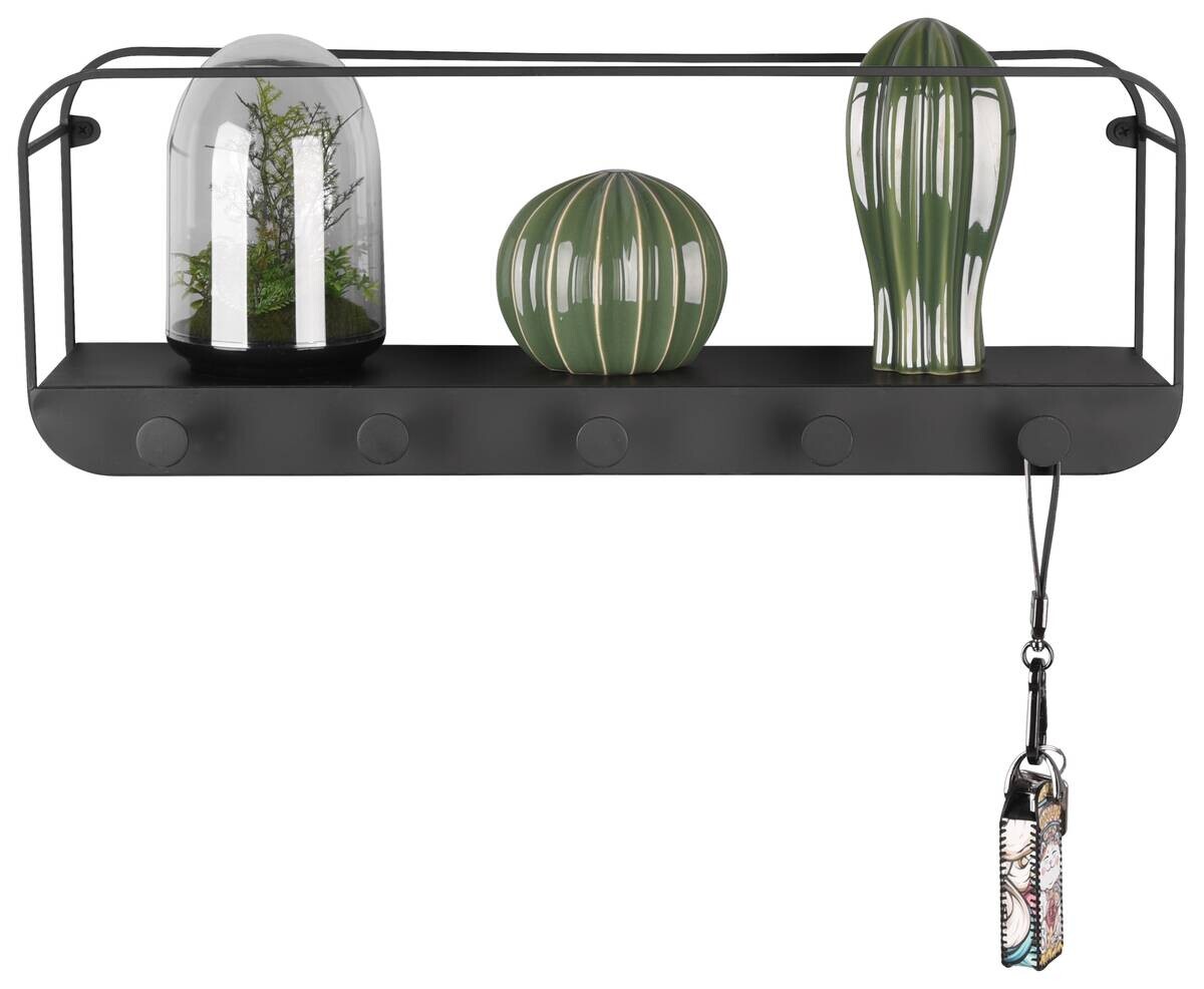 Wandregal Linda schwarz B/H/T: ca. 50x18x15 cm