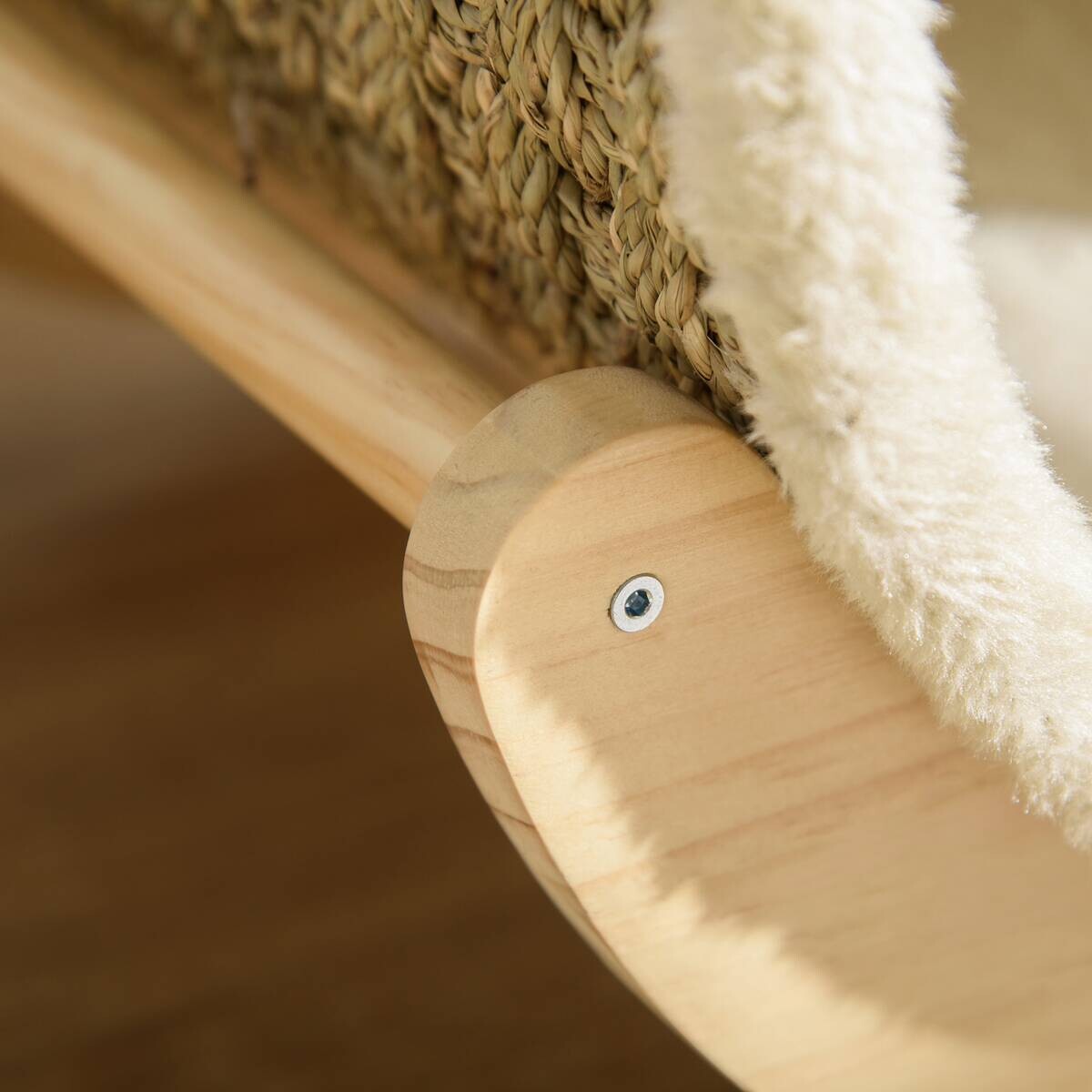 PawHut Katzen-Zubehör beige Kiefer B/H/L: ca. 38x41x43 cm