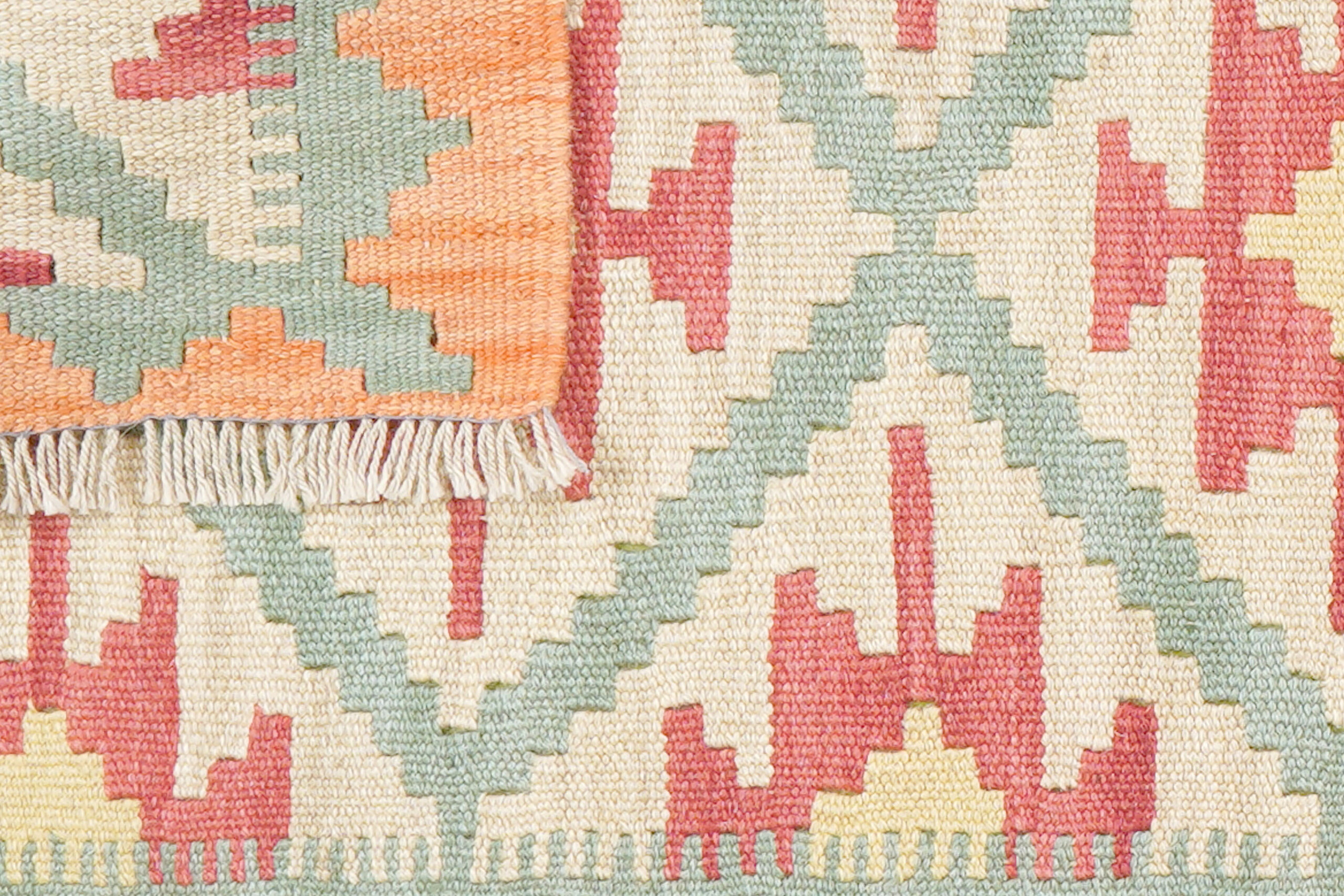 PersaTepp Teppich Kelim Gashgai grün B/H/L: ca. 63x1x201 cm