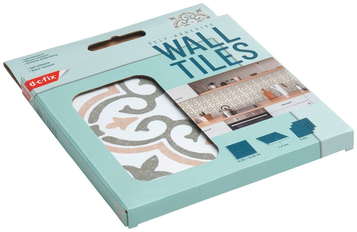 d-c-fix Wandfliese selbstklebend olive B/L: ca. 15,25x15,25 cm