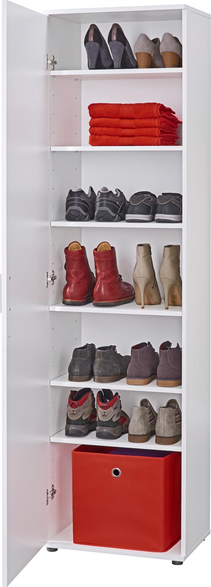 Mehrzweckschrank Kreta weiß B/H/T: ca. 50x184x34,5 cm