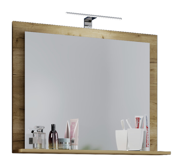 VCM Möbel Wandspiegel Lendas Eiche Honig B/H/T: ca. 60x65x17 cm