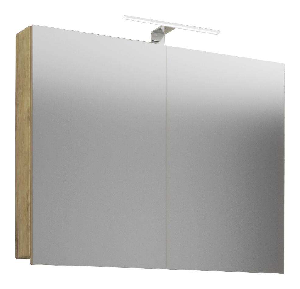 Spiegelschrank Badinos Eiche Honig Nachbildung B/H/T: ca. 60x42x12 cm Spiegelschrank Badinos Eiche Honig Nachbildung B/H/T: ca. 60x42x12 cm