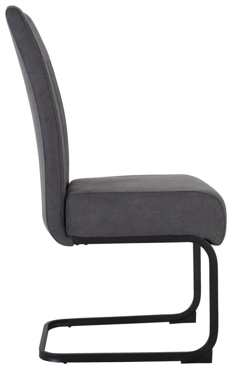 Schwingstuhl Margie dunkelgrau Microfaser B/H/T: ca. 46x104x61 cm