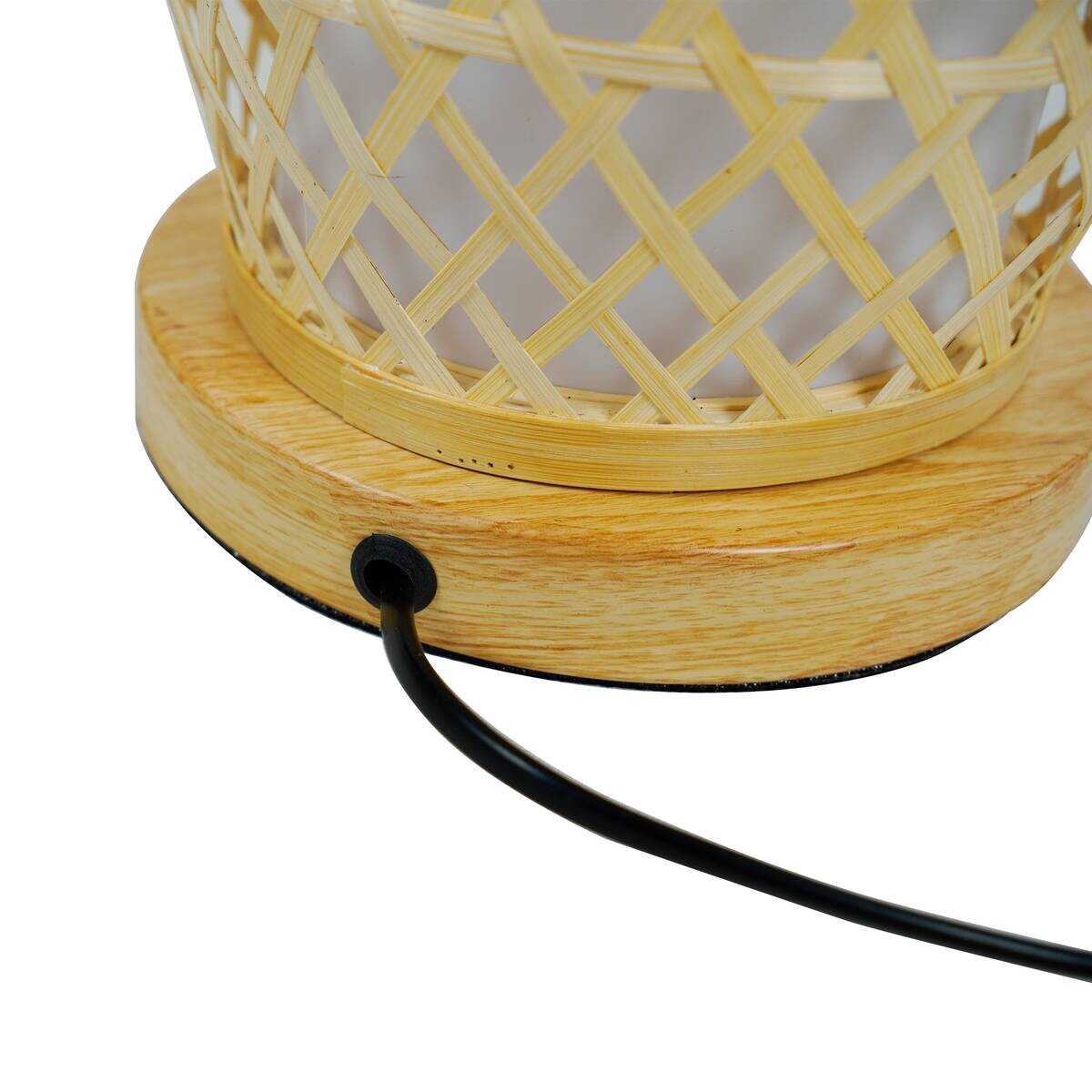 POCOline Bambus-Tischleuchte Amaya Bambus H/D: ca. 40x20 cm E27 1 Brennstellen