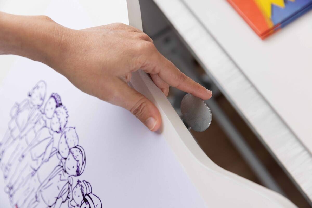 Schreibtisch Frederik weiß pulverbeschichtet B/H/L: ca. 60x56x100 cm