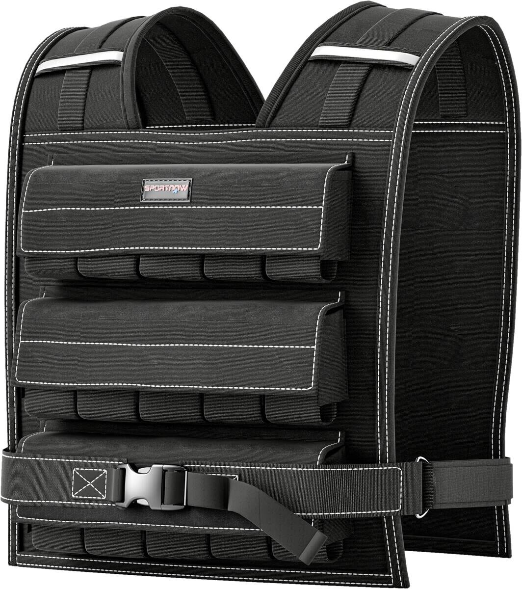 SPORTNOW Gewichtsweste schwarz Metall B/H/L: ca. 40x0,1x50 cm