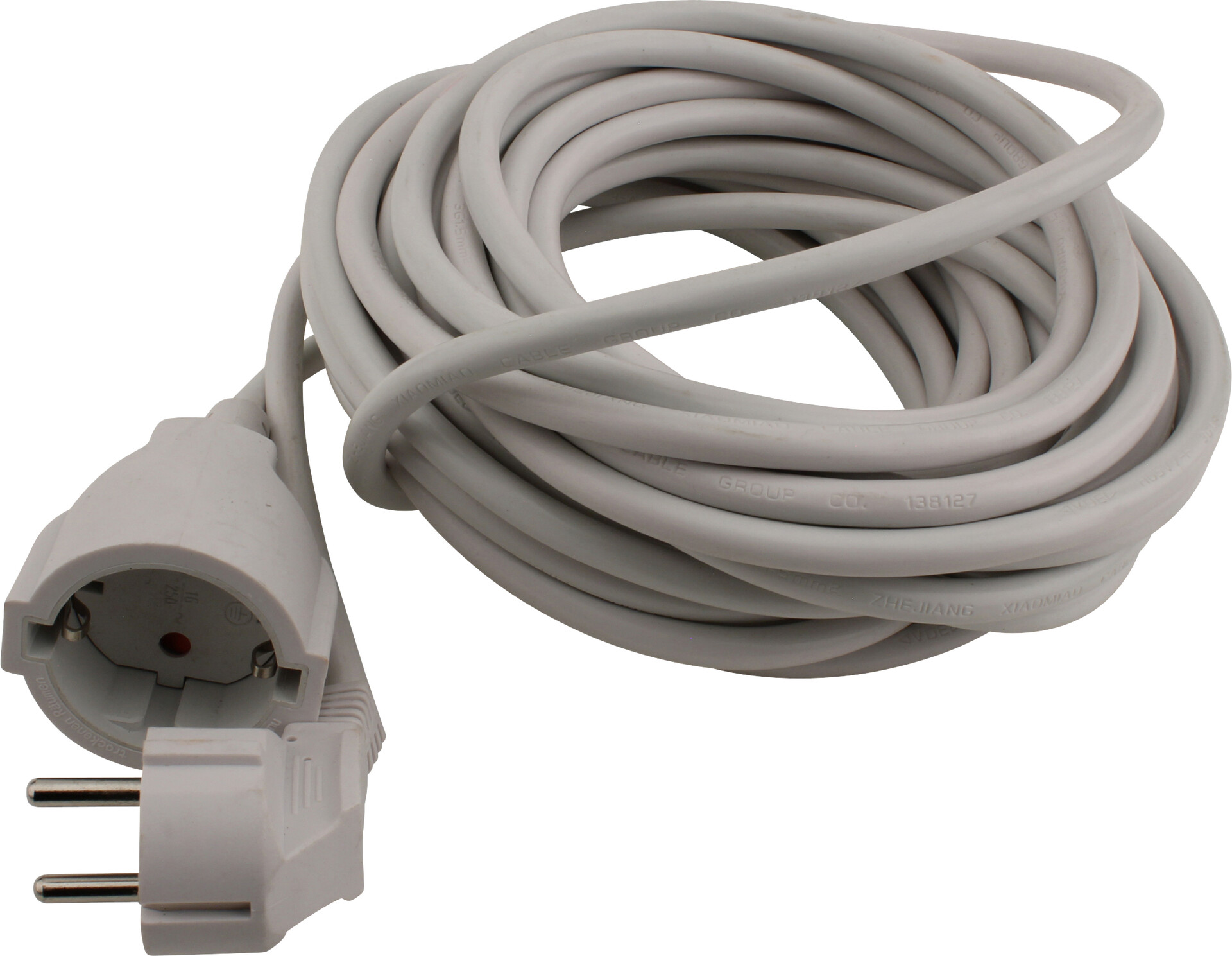 Schuko-Verlängerung weiß L: ca. 1000 cm