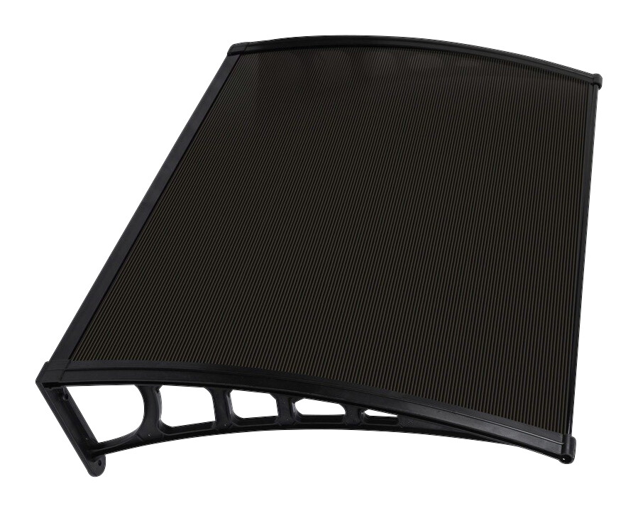 Brosplast Vordach Crocus schwarz B/H/L: ca. 120x23x80 cm