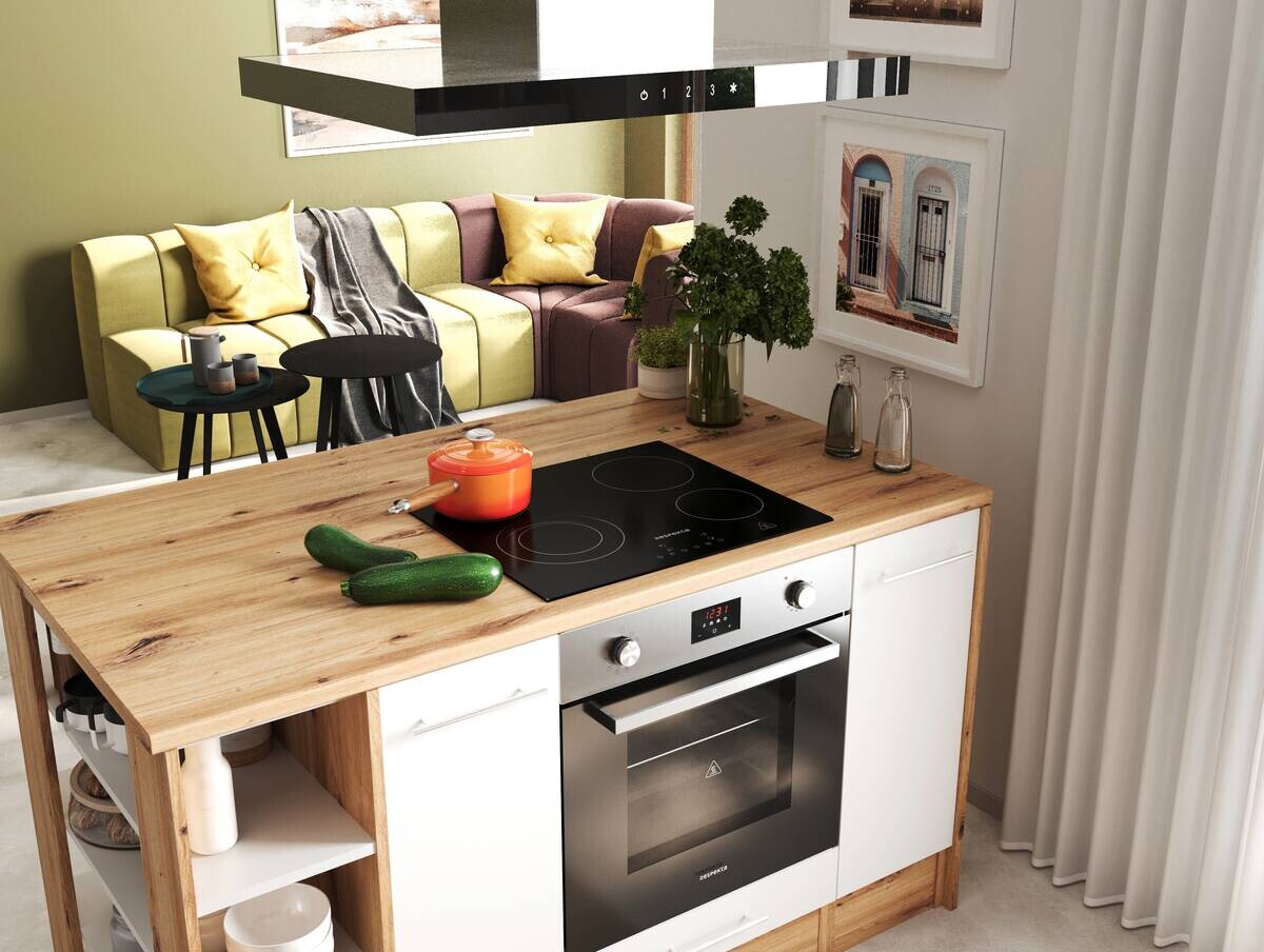 Respekta Winkelküche Hilde weiß matt B/H/T: ca. 310x205x60 cm