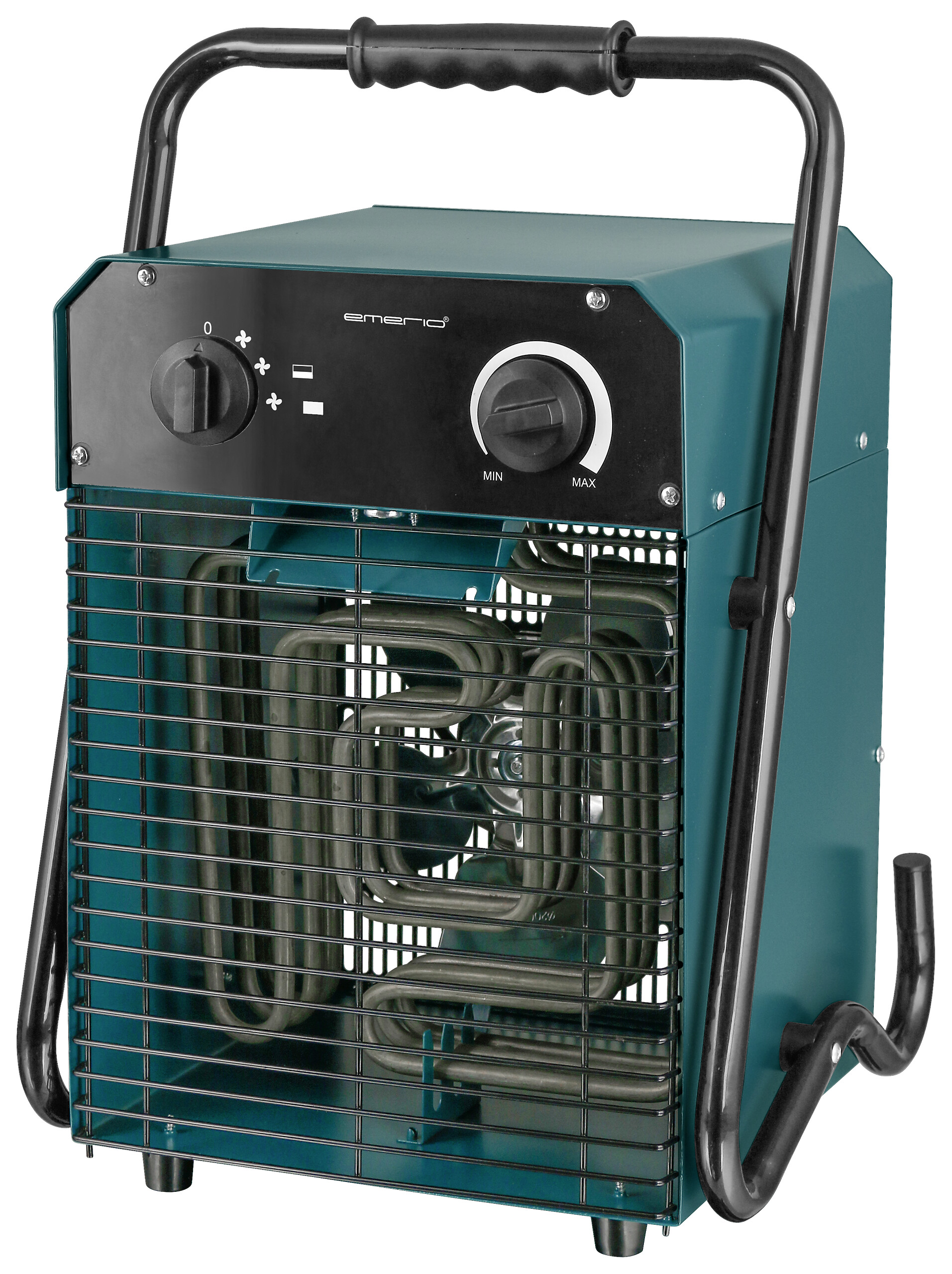 Heizlüfter blau Kunststoff Metall B/H/L: ca. 29,5x45,8x29,5 cm ca. 5000 W