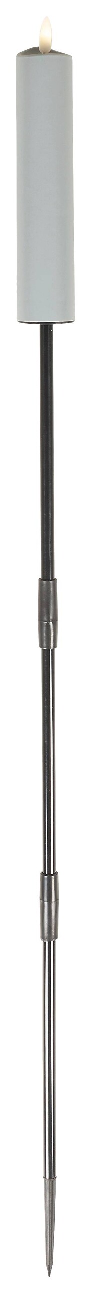 LED-Kerze grau H: ca. 88 cm