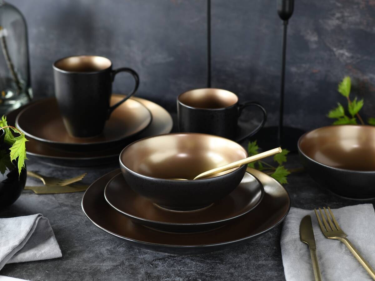 CreaTable Kombiservice Glamour gold Keramik