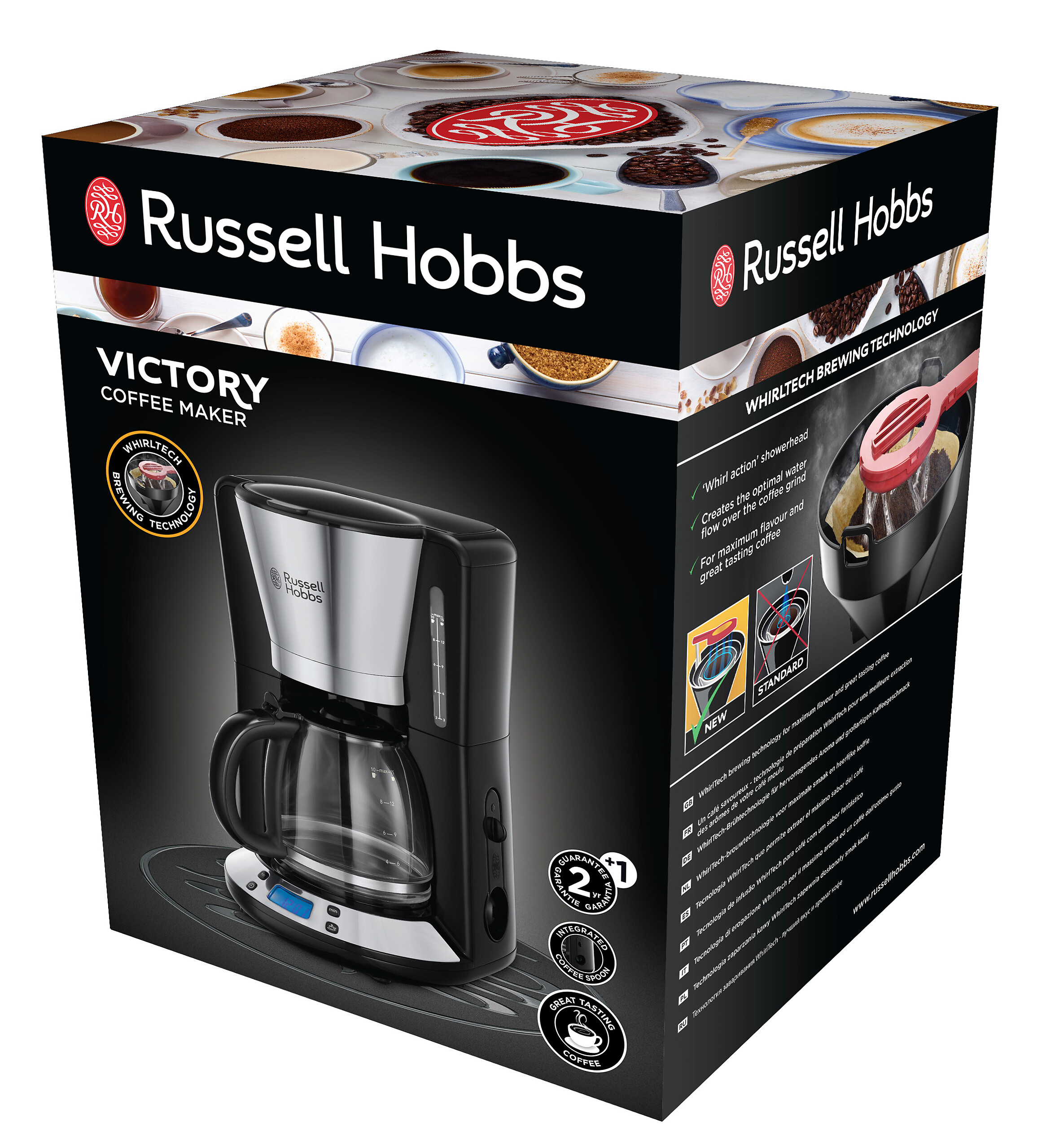 Russell Hobbs Kaffeeautomat 23618016002 schwarz Kunststoff Klarglas B/H/T: ca. 21,2x35,3x23,7 cm