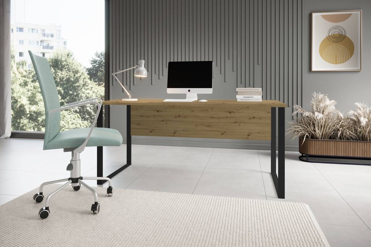 Schreibtisch Amanda Eiche Artisan Nachbildung B/H/T: ca. 170x77x73 cm Schreibtisch Amanda Eiche Artisan Nachbildung B/H/T: ca. 170x77x73 cm