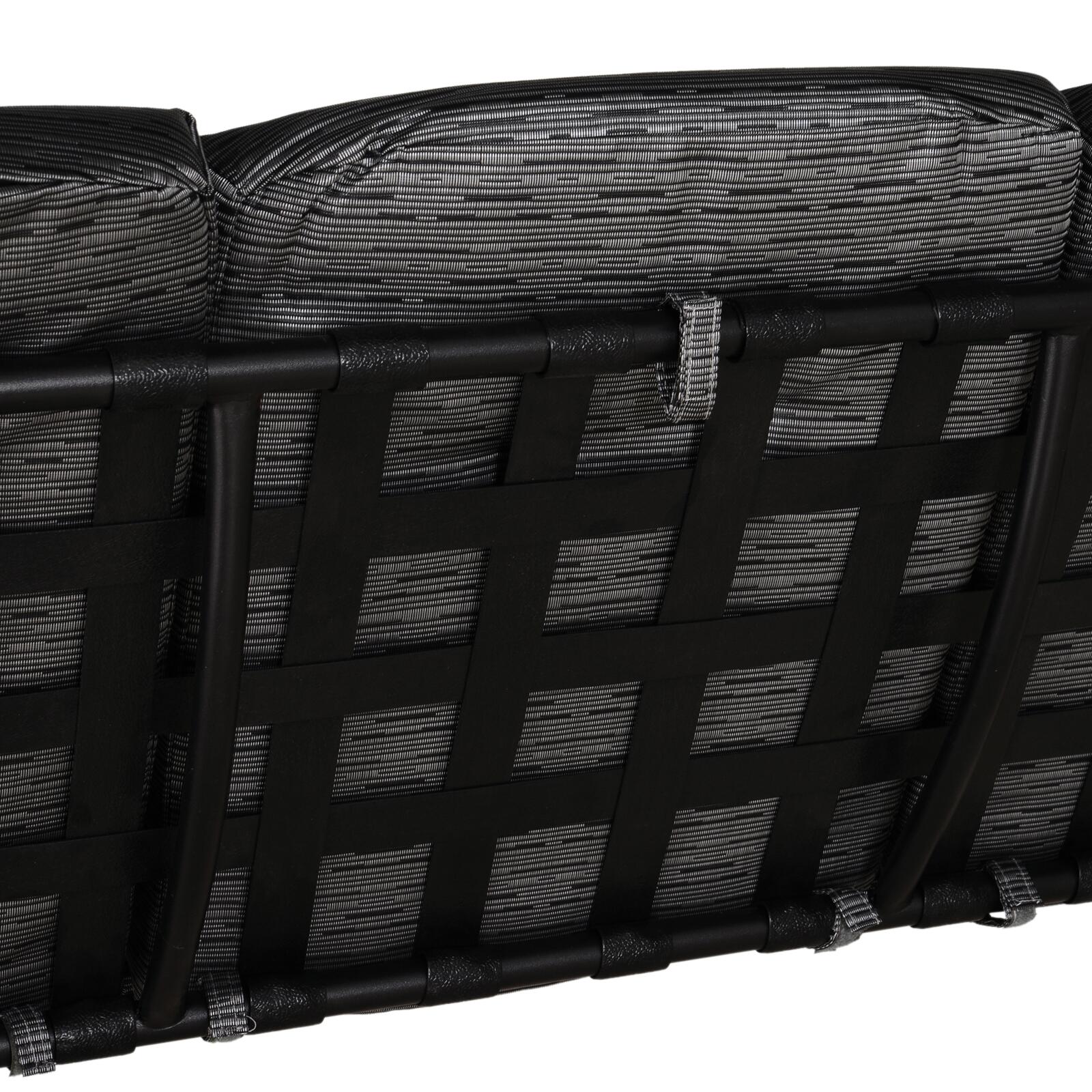 Outsunny Hollywoodschaukel schwarz Stahl B/H/T: ca. 200x170x120 cm