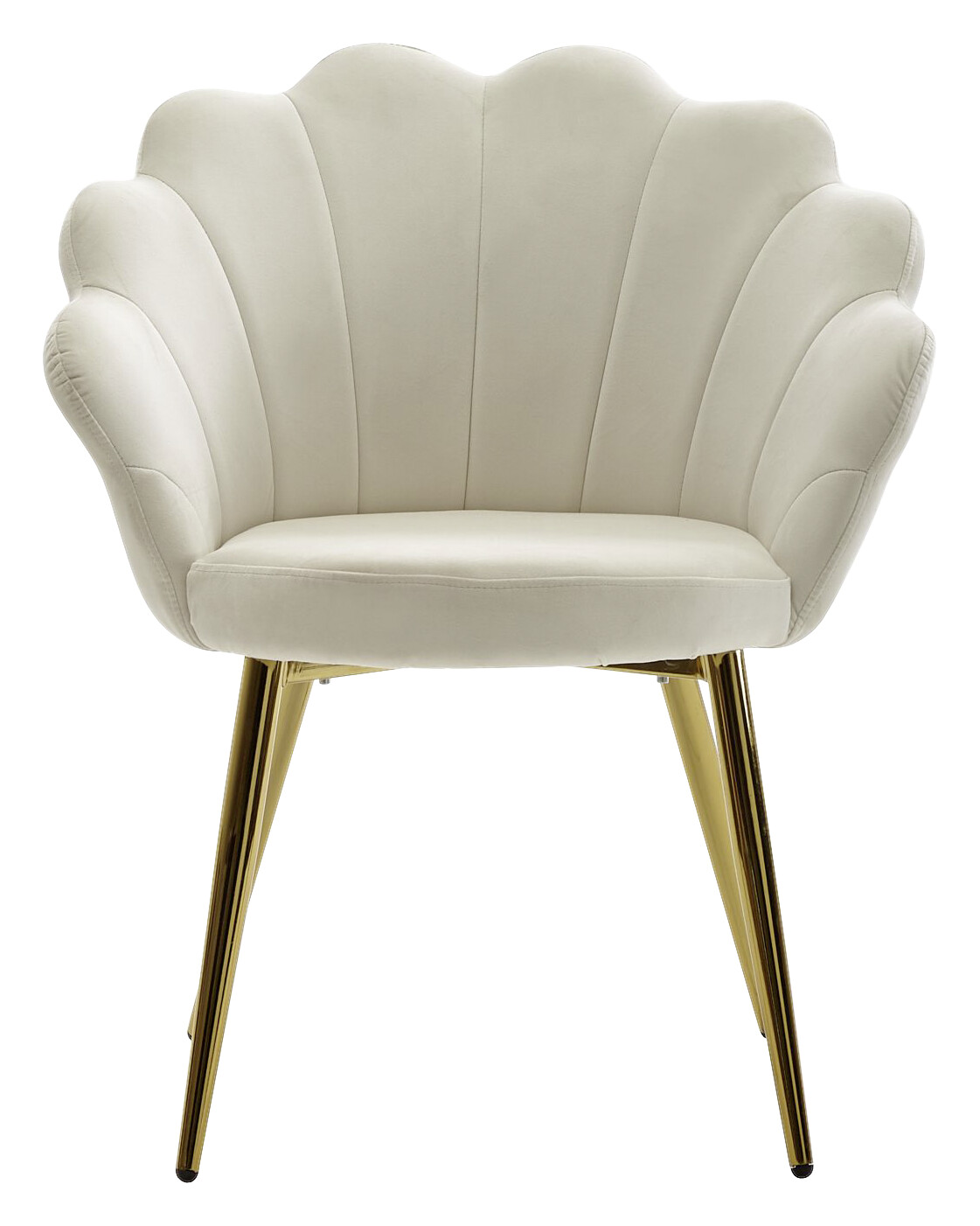 Stuhl weiß Stoff B/H/T: ca. 47,5x80x53 cm