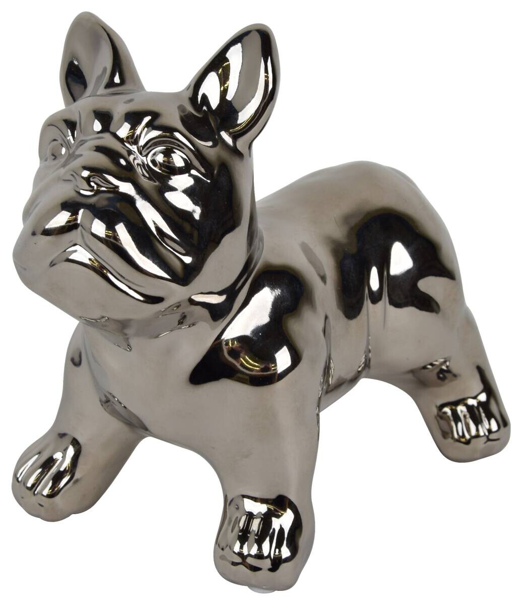 Biermann Deko-Figur silber Keramik L: ca. 16,5 cm