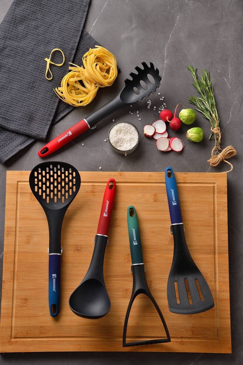 BERGNER Küchenhelferset Classique schwarz Kunststoff