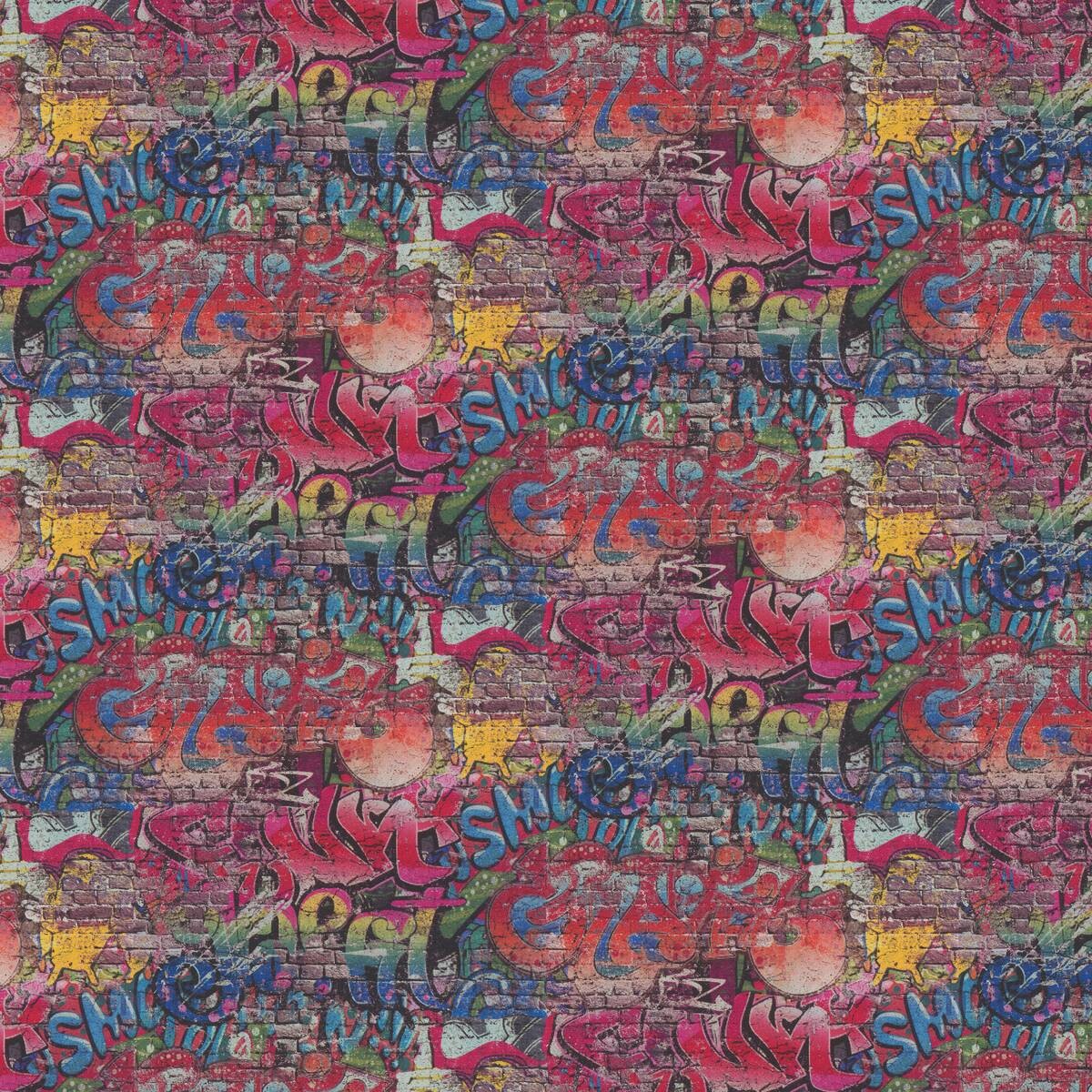 Erismann Papiertapete Graffiti bunt B/L: ca. 53x1005 cm