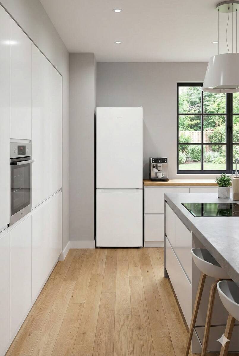 POCOline Kühl-/Gefrierkombination weiß B/H/T: ca. 59,6x185,5x59,5 cm