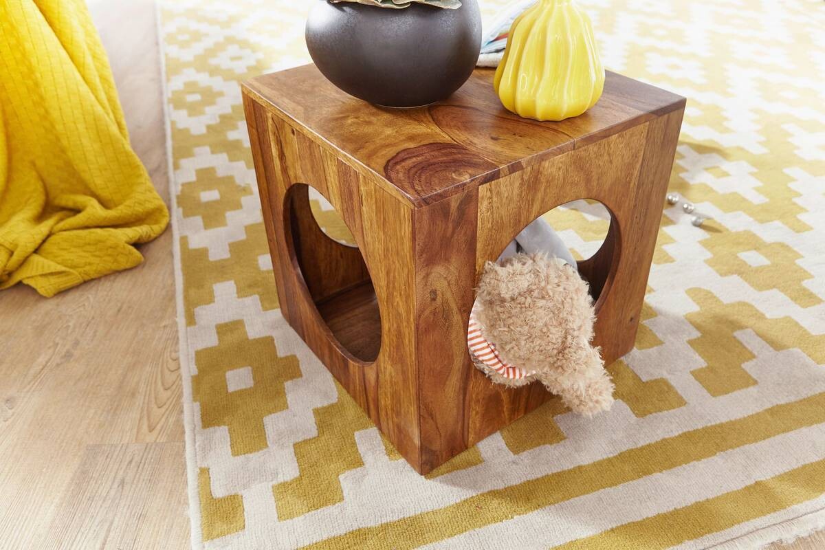 Beistelltisch rosenholz Holz B/H/T: ca. 35x35x35 cm