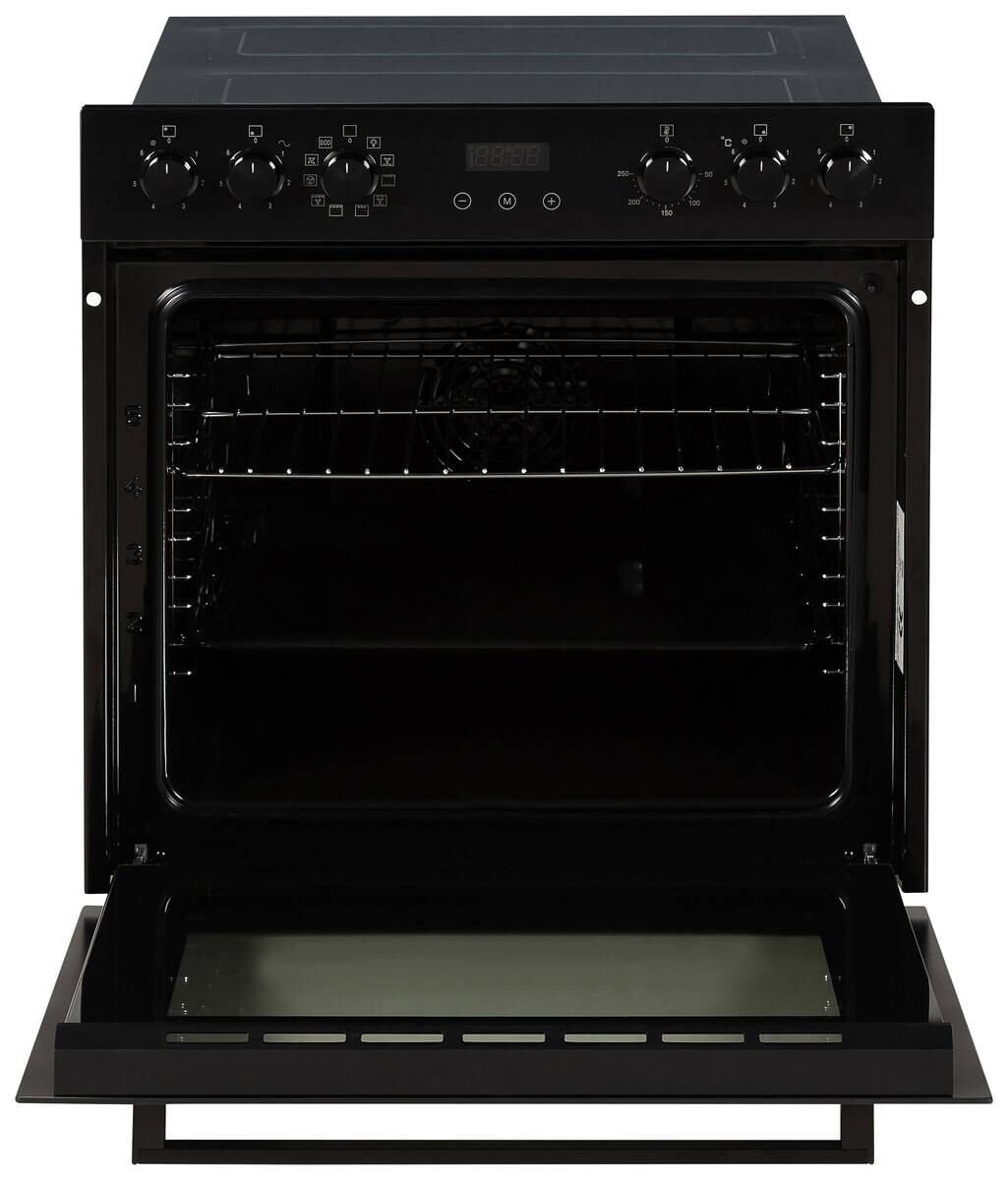 Mican Einbauherdset HSHDB73S schwarz B/H/T: ca. 59,5x59,5x57,5 cm