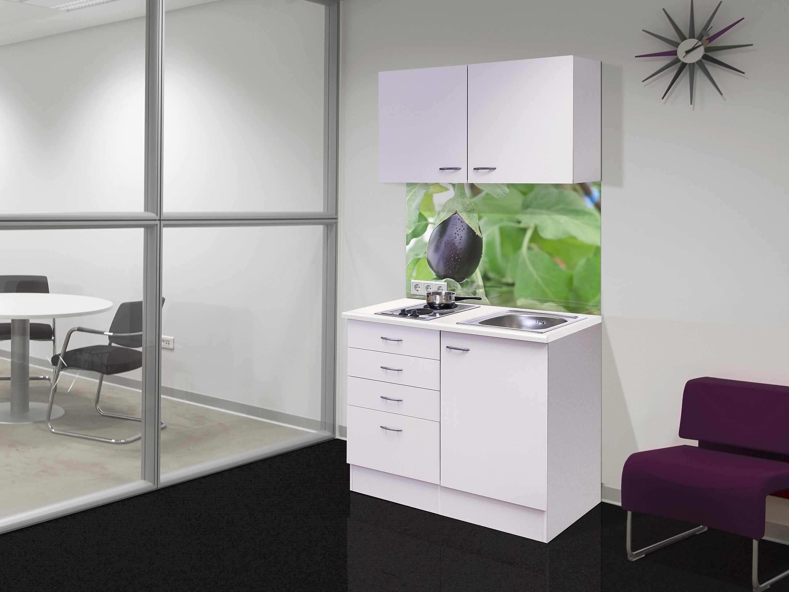 Küchenblock Wito weiß B/H/T: ca. 100x200x60 cm Küchenblock Wito weiß B/H/T: ca. 100x200x60 cm