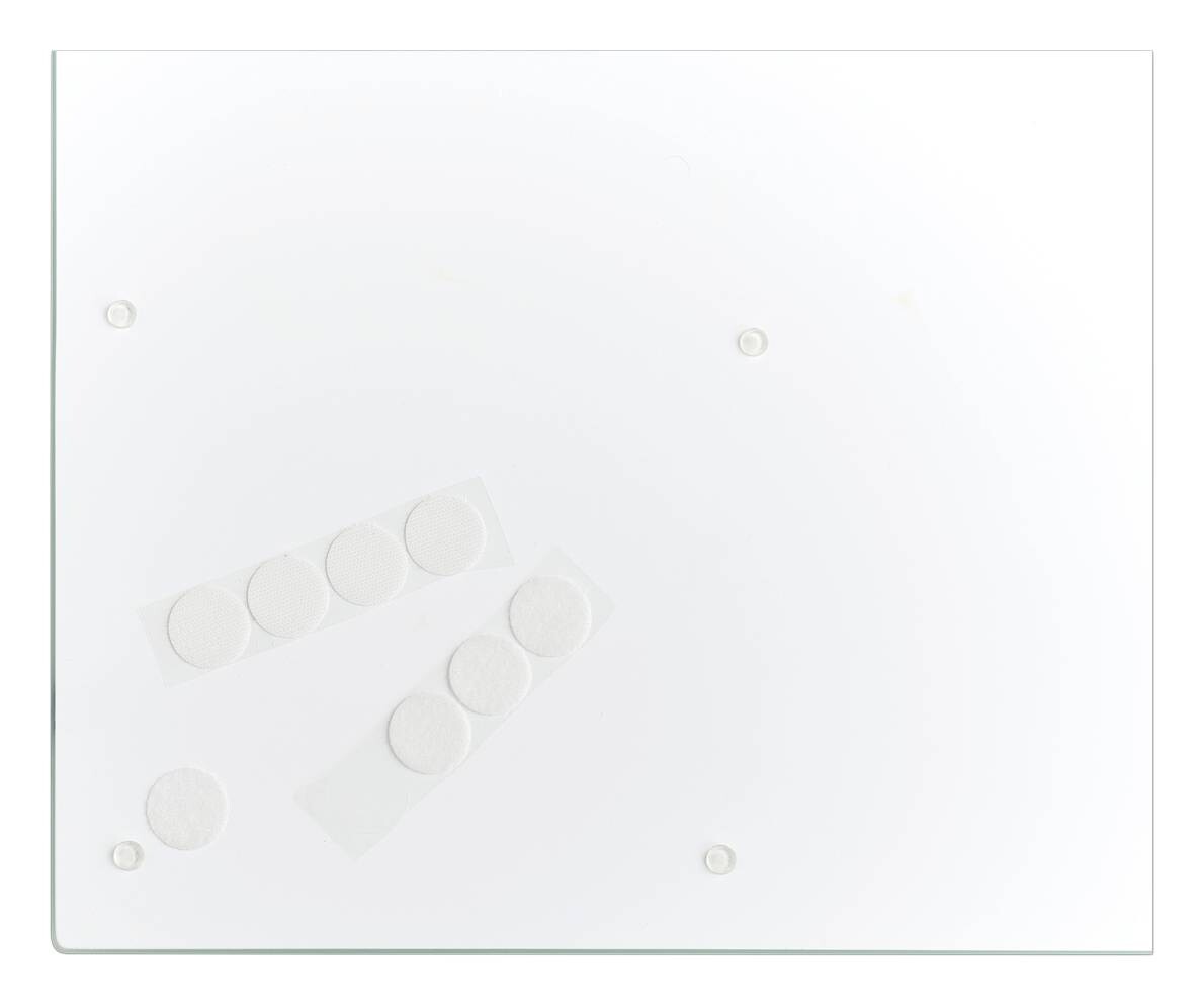 Zeller Herdblende-/Abdeckplatte Marmor schwarz Glas B/L: ca. 50x56 cm