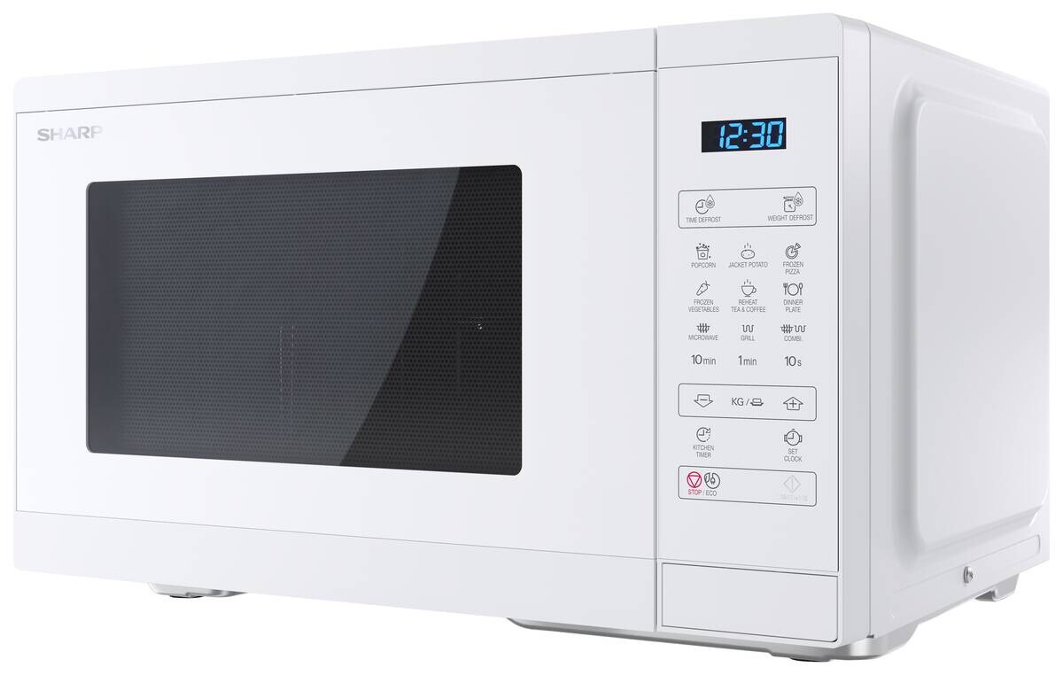 Sharp Mikrowelle mit Grill YC-MG252AE-C weiß Kunststoff B/H/T: ca. 47,2x28x34,5 cm