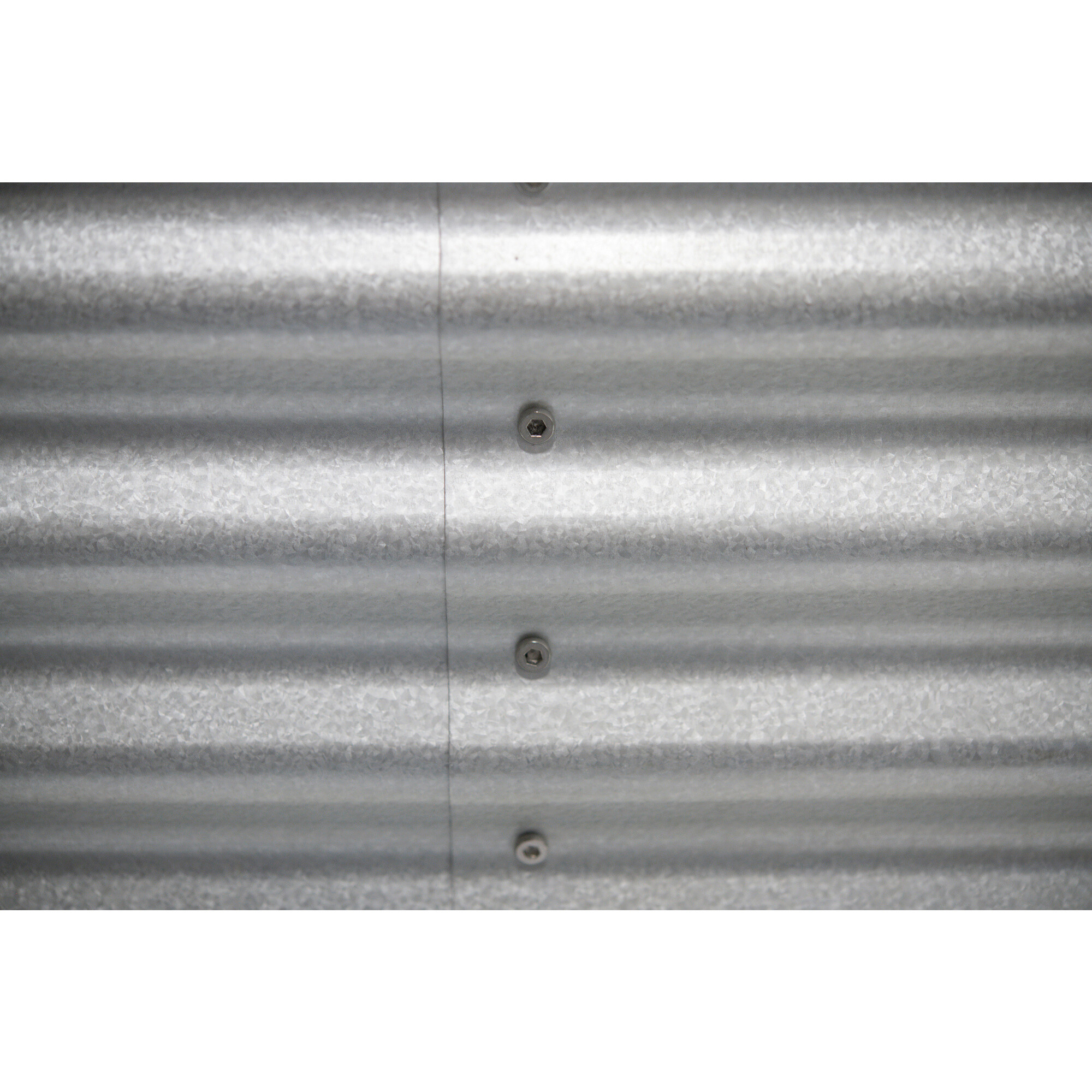 Westmann Hochbeet Oval silber Metall B/H/L: ca. 80x82x240 cm