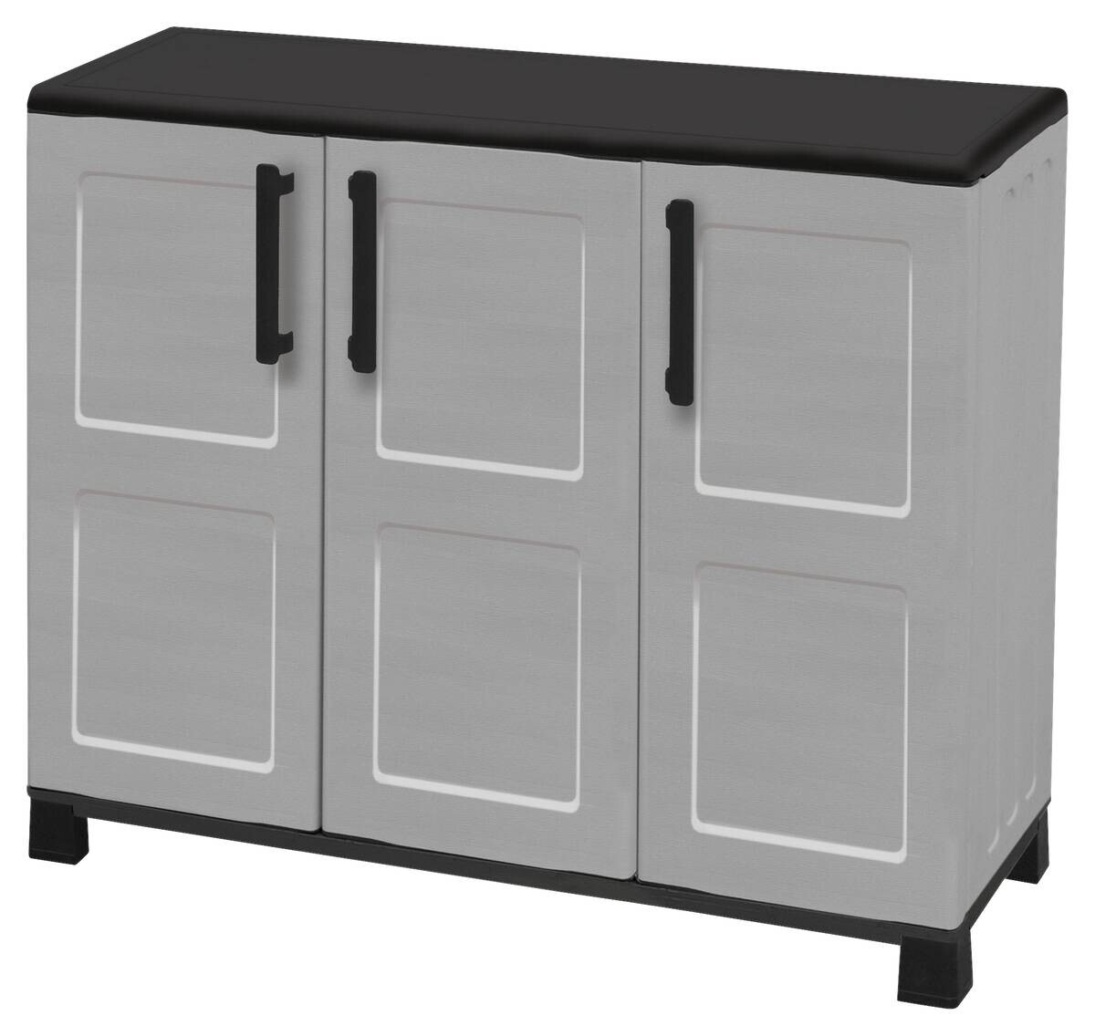 Linea Idea Kunststoffschrank Idea grau Kunststoff B/H/T: ca. 102x90x37 cm Linea Idea Kunststoffschrank Idea grau Kunststoff B/H/T: ca. 102x90x37 cm
