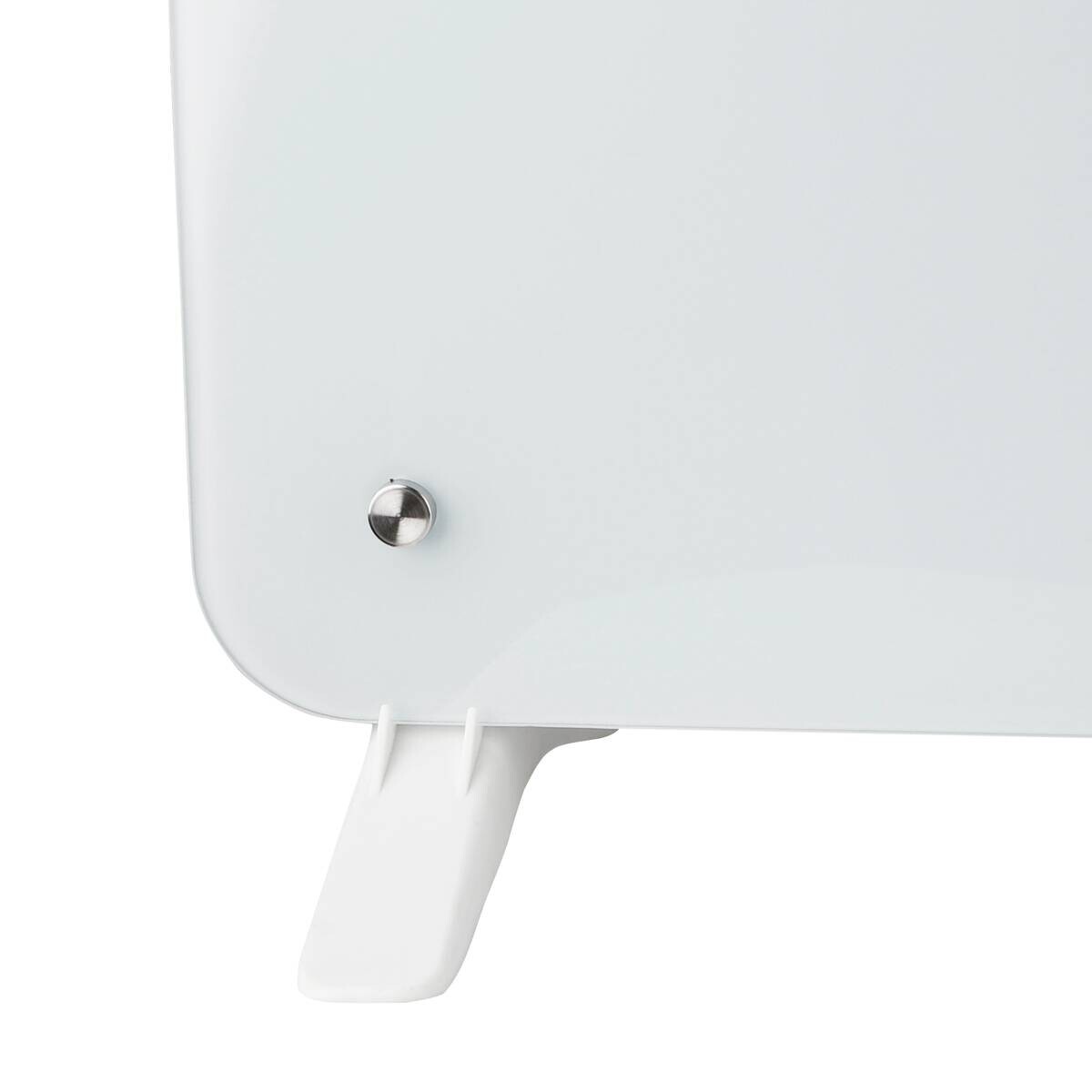 Glasradiator weiß Metall Kunststoff B/H/L: ca. 20x47x76,5 cm ca. 2000 W