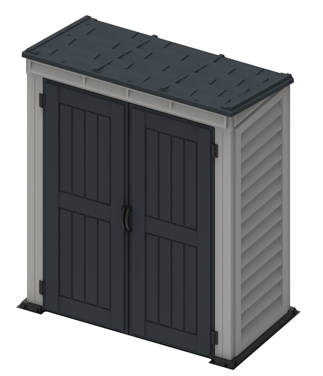 VCM Gerätehaus grau B/H/L: ca. 171x202x92 cm