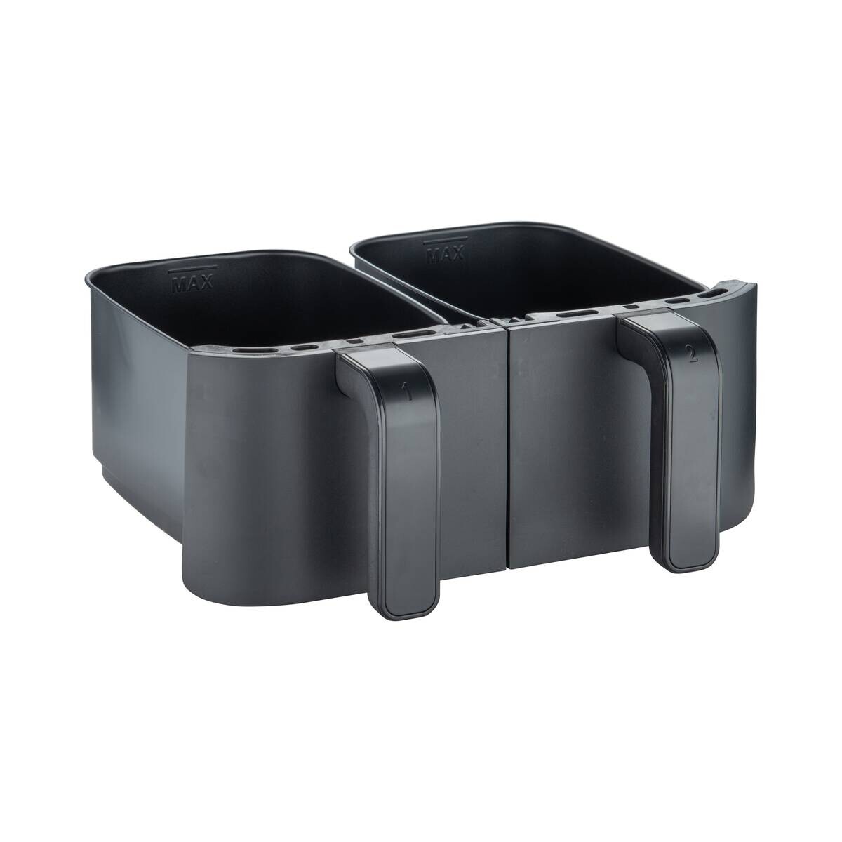 SWISS HOME Doppel-Heißluftfritteuse SH-6931 schwarz Kunststoff B/H/L: ca. 24x28x32 cm ca. 3 l