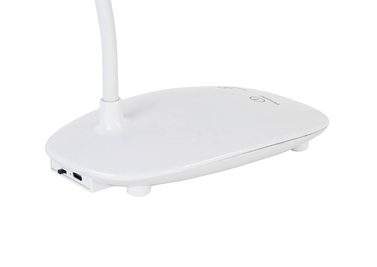 Nolo Tischleuchte Elena weiß Kunststoff B/H/L: ca. 8,5x47x18 cm