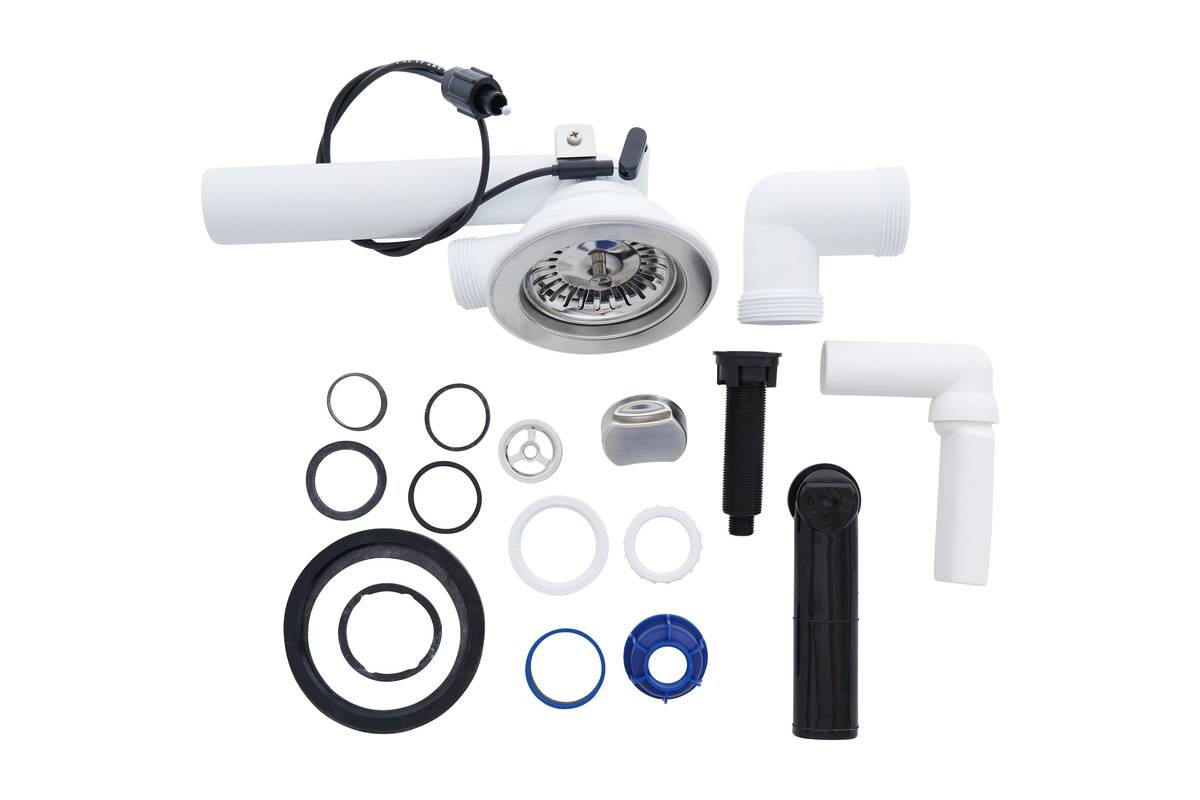 Respekta Einbauspüle Orlando 86 x 50 G Beton grau Granitverbundmaterial B/H/T: ca. 86x20,9x50 cm