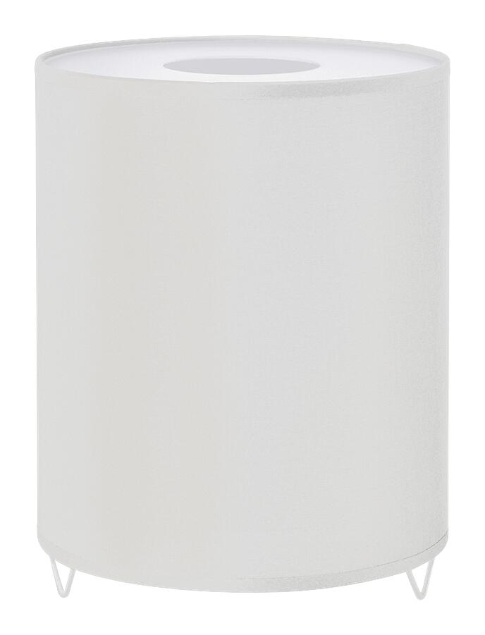 SPOT Light Tischleuchte Riva weiß Stoff Kunststoff Metall H/D: ca. 27x21 cm E14 1 Brennstellen