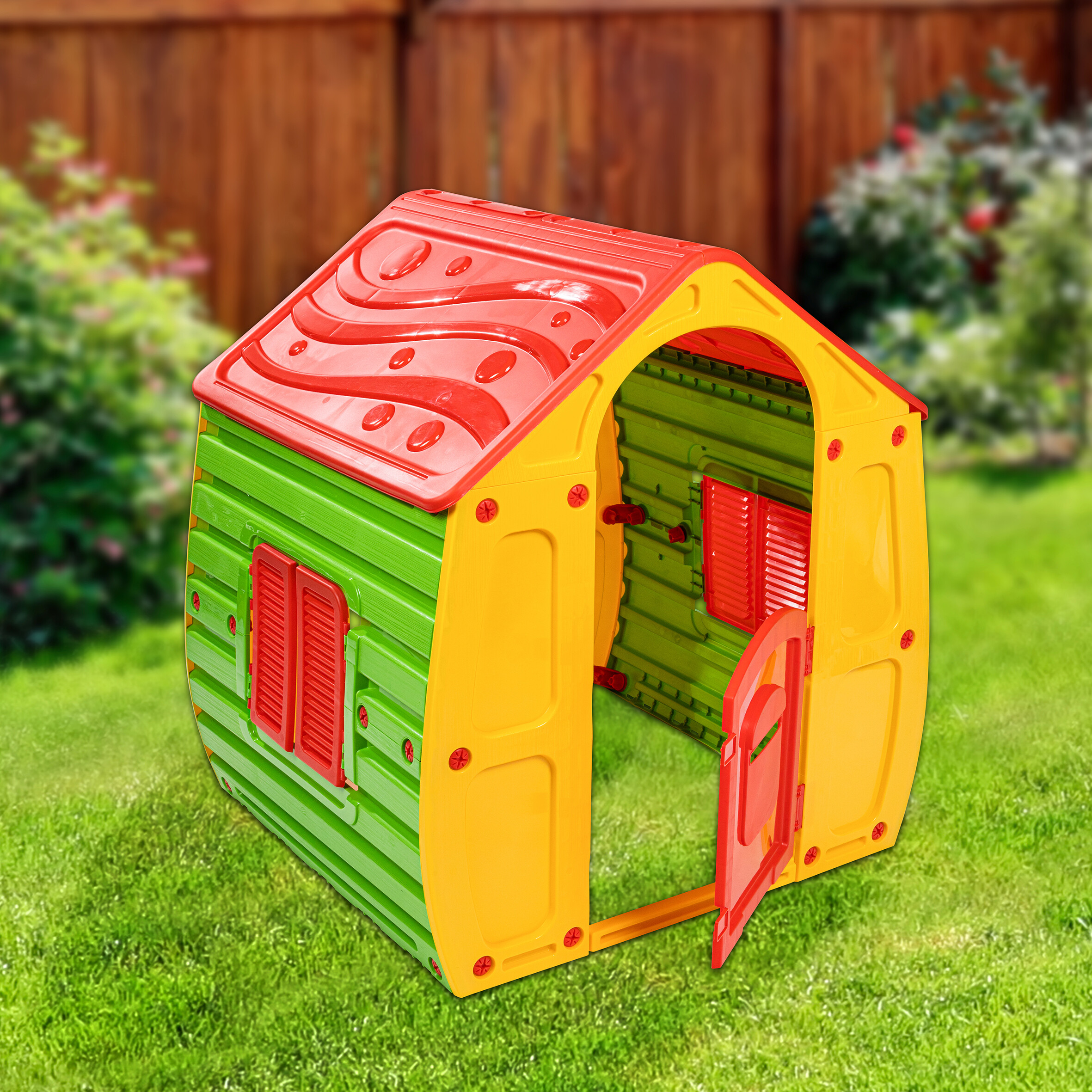 Kinderspielhaus bunt