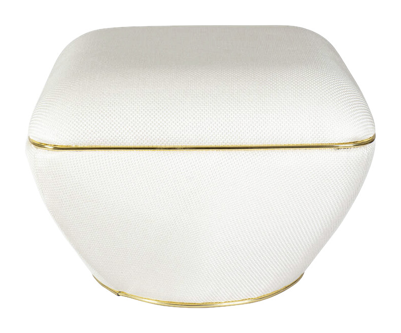 360 Living Hocker Contessa 120 elfenbein gold B/H/T: ca. 60x42,5x60 cm 360 Living Hocker Contessa 120 elfenbein gold B/H/T: ca. 60x42,5x60 cm