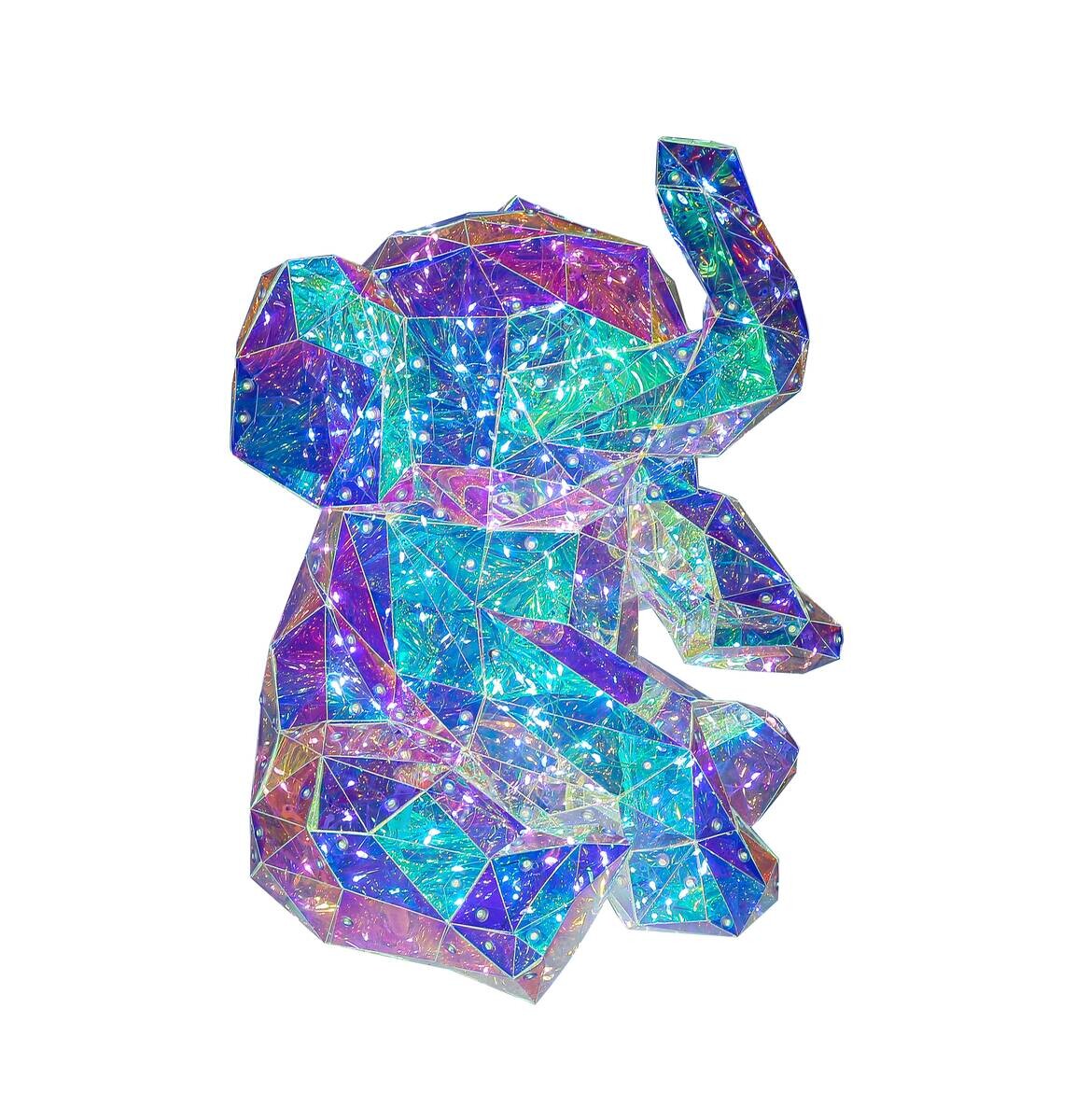 Nolo LED-Dekoleuchte Elefant transparent