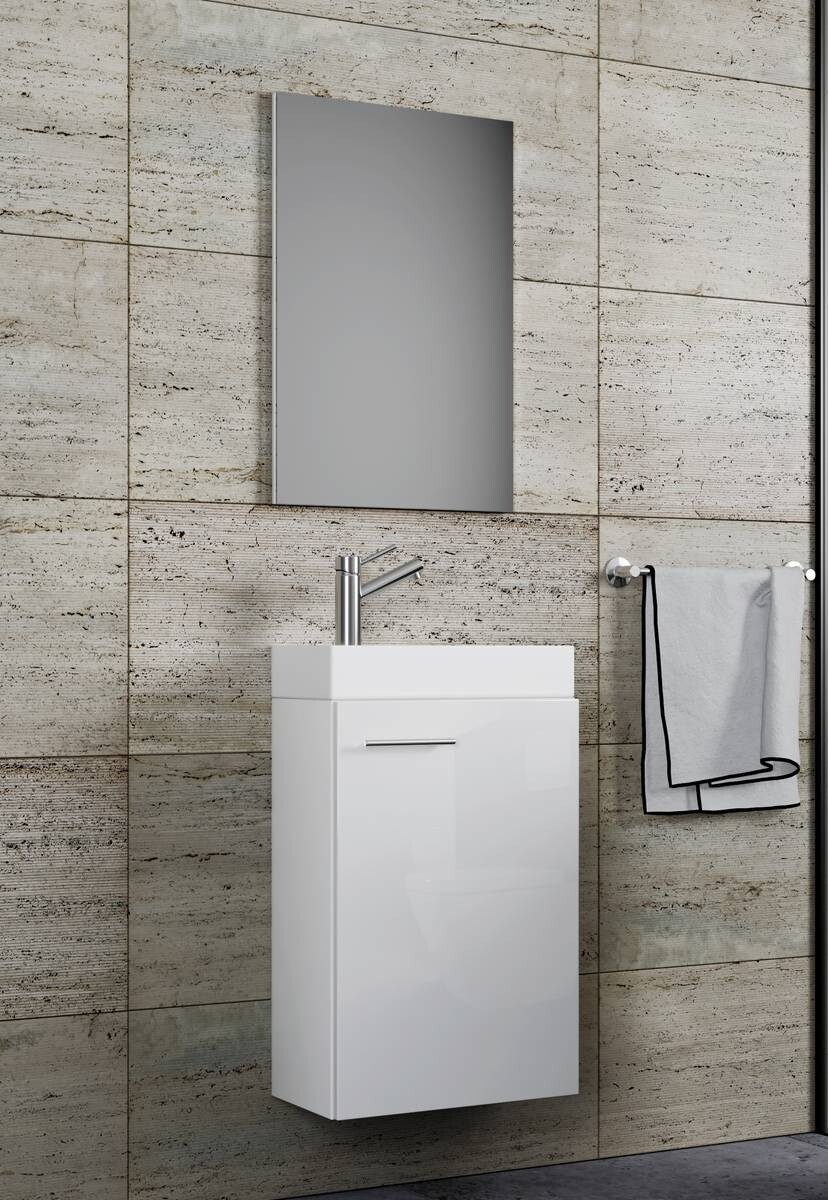 Waschplatz 3tlg-Slito weiß weiß B/H/T: ca. 41x130x22 cm