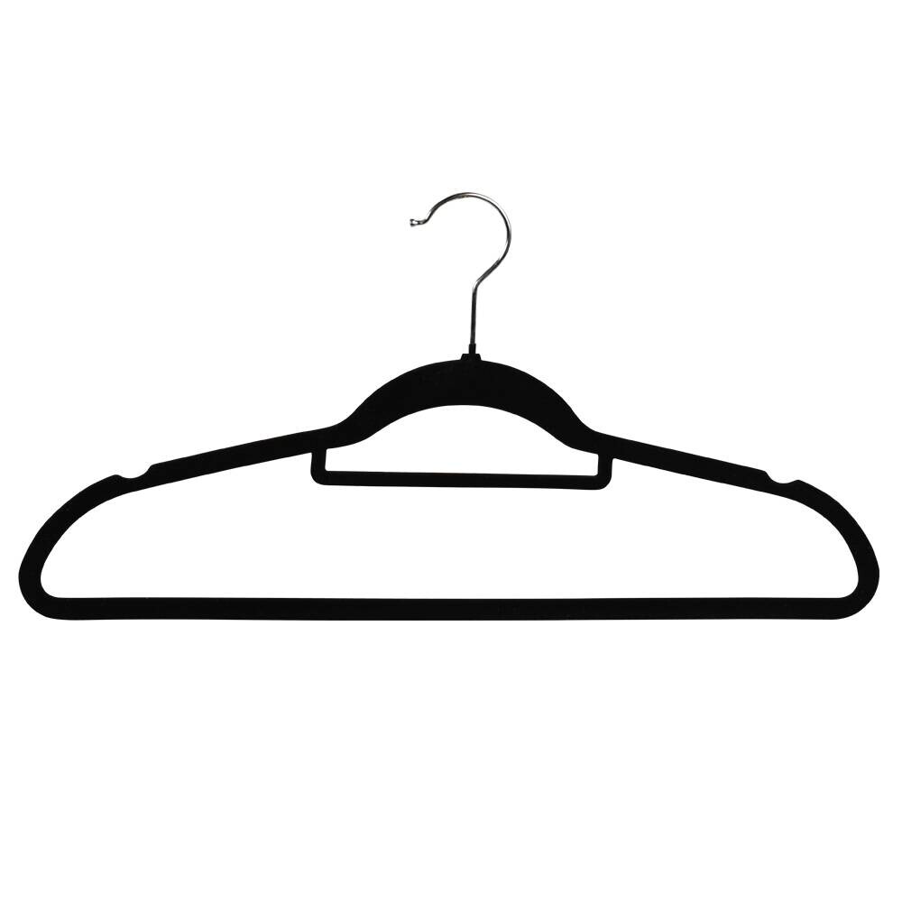 Kesper Kleiderbügel 25tlg. schwarz Kunststoff